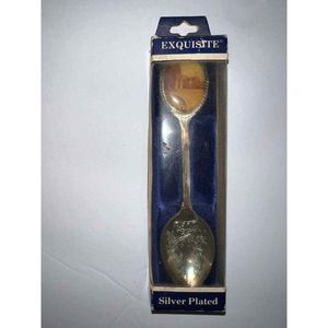 Exquisite Silver Plated collectible spoon ABERYSTWYTH. Vintage In Original Box